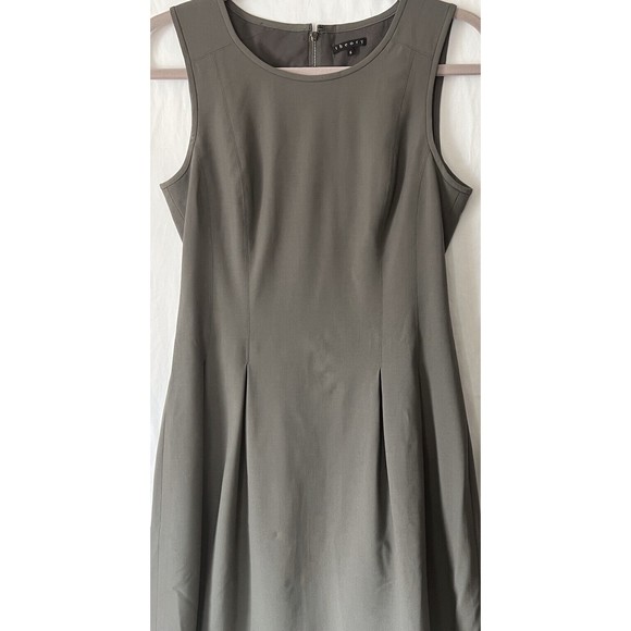 Theory Olive Green Sleeveless Wool Dress size 6 Office, Zoom - Picture 1 of 11